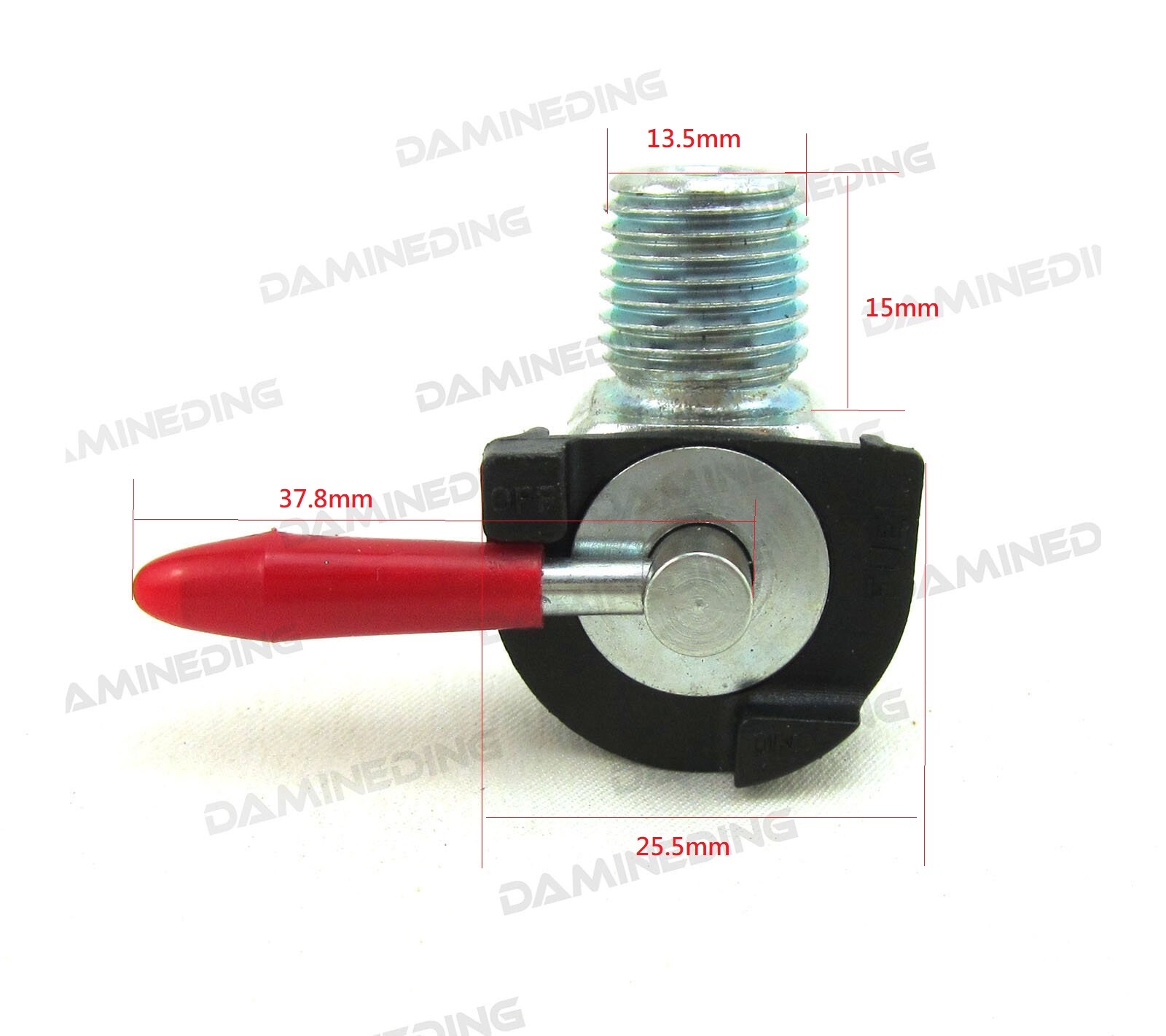 Motorcycle Gas Tank Petcock 1/4″ NPT Zinc Plated for 1/4″ Fuel Line for 000183