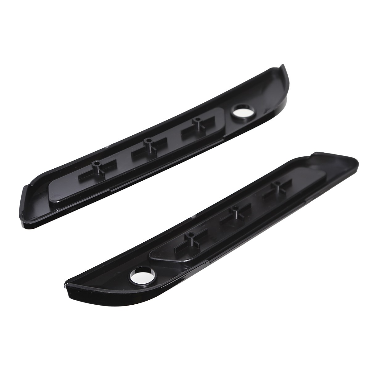 Black Hard Saddlebag Latch Cover&Red Reflectors For Harley Touring 2024 25 26