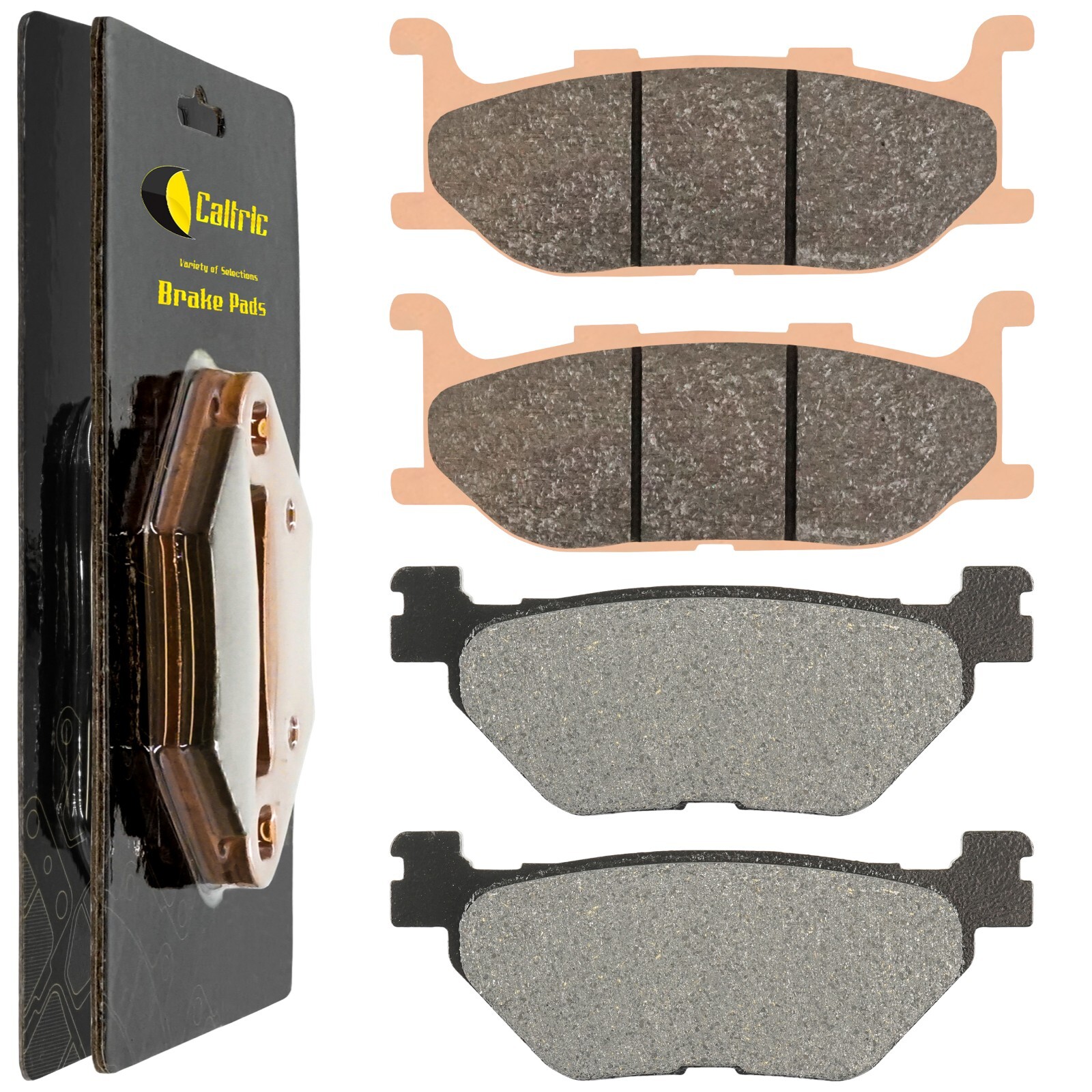 Caltric Front and Rear Brake Pads for Yamaha XVS950C Bolt R-Spec 2014-2020