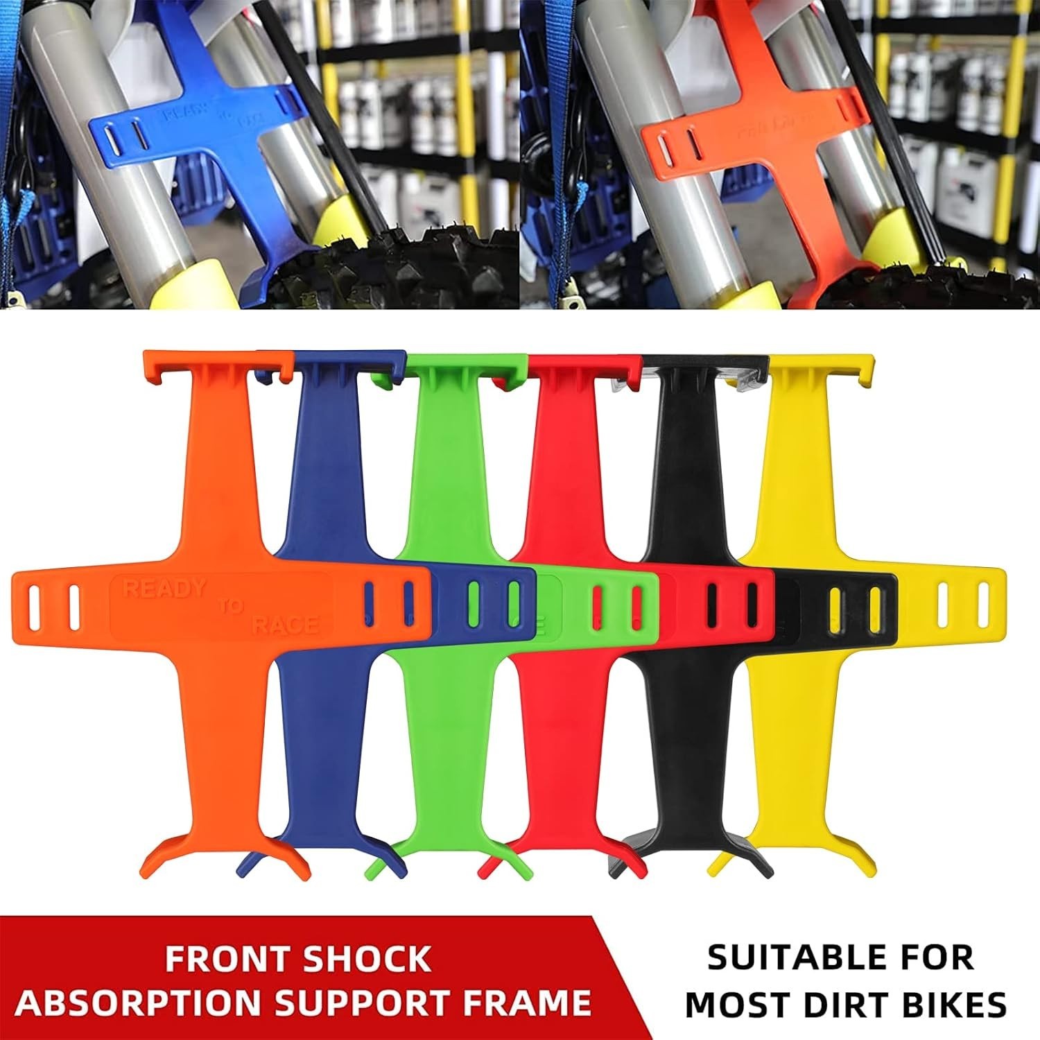 Universal 10.6-inch Motorcycle Fork Brace Guard – Durable Protection & Stylis…