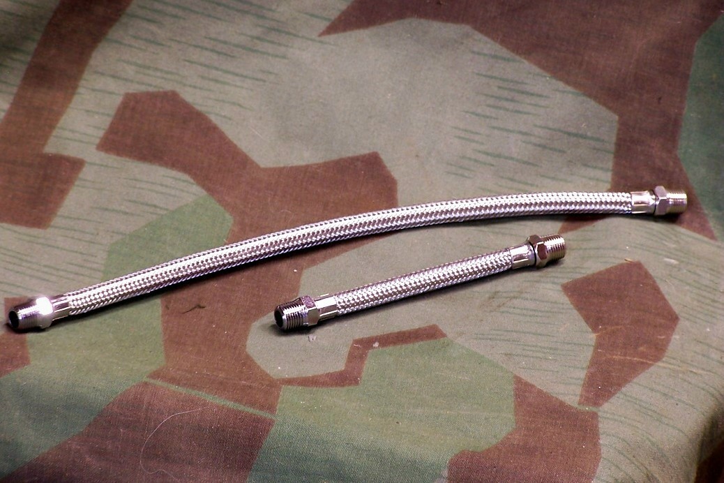Braided Stainless Rocker Box Oil Line Kit for 66 – 84 Shovelhead