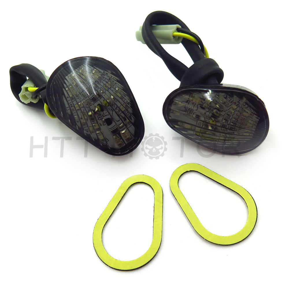 Smoke Euro LED Flush Mount Turn Signal for YAMAHA YZF R1 R6 R6S 2006 2007 2008