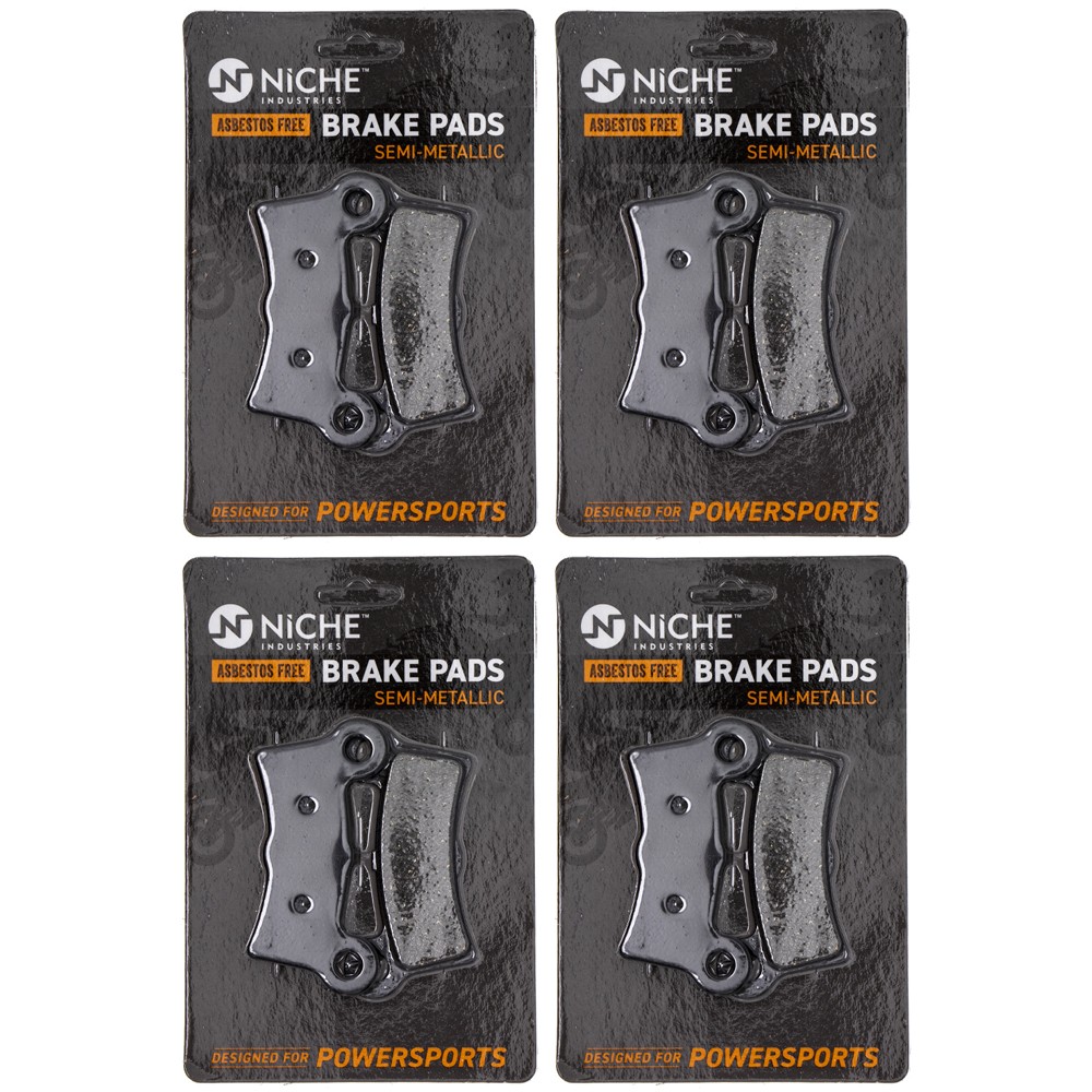 Brake Pad Set for Harley-Davidson Street Glide Tri Rear Semi-Metallic 4 Pack