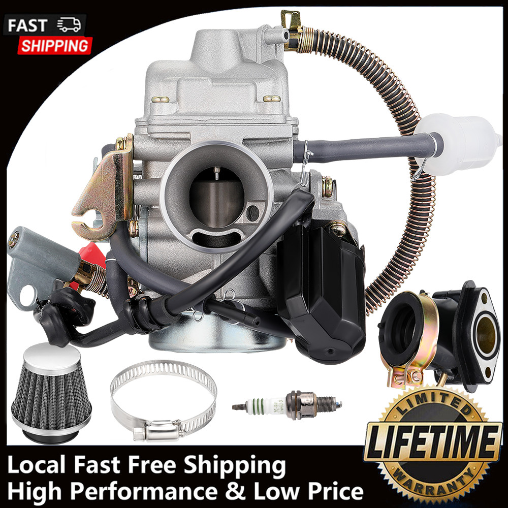 PD24J Carburetor for 4-Stroke GY6 125cc 150cc 152QMI 157QMJ Engine 24mm Electric