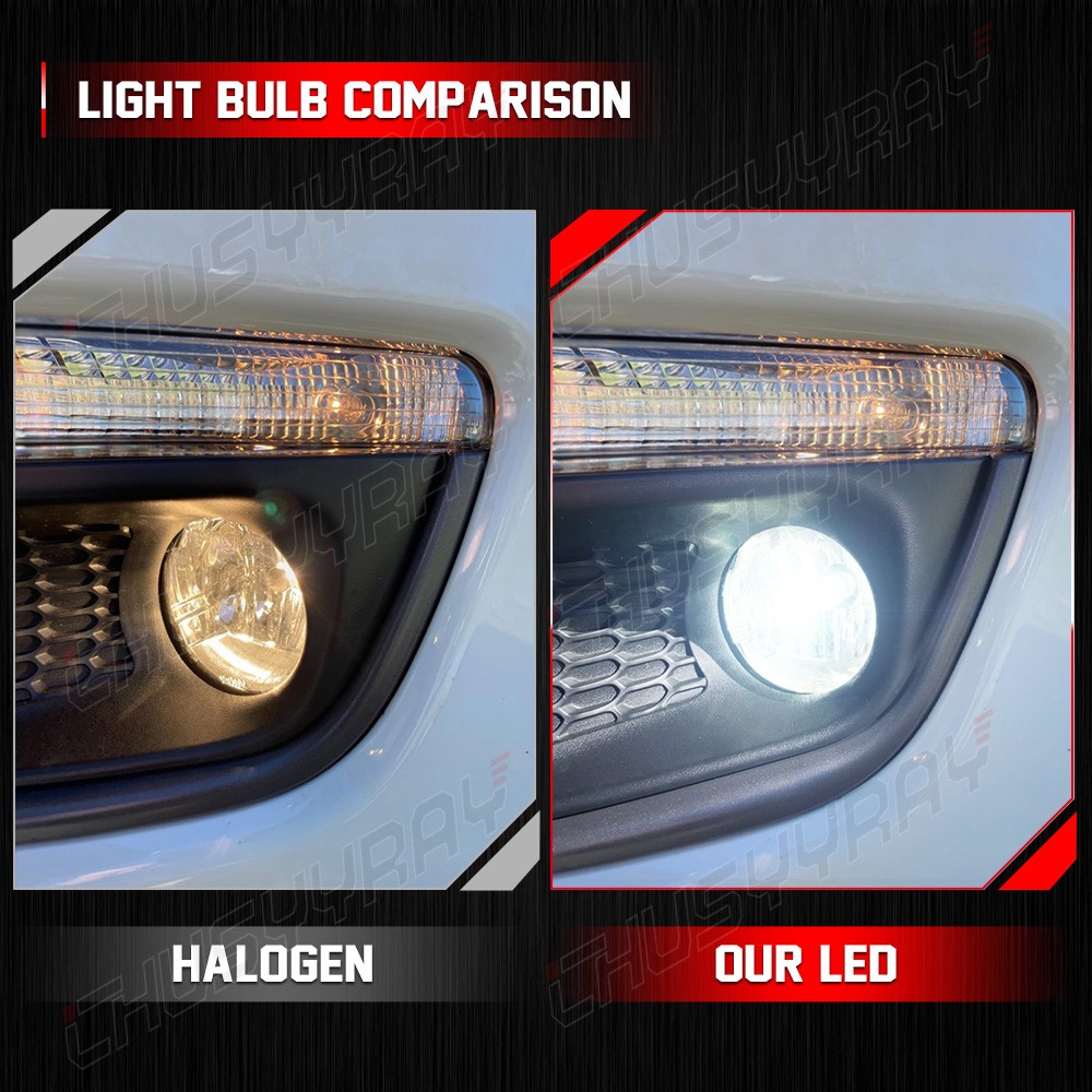 FIT 07-14 Chevrolet Tahoe Front 4″ Inch Round Fog Lights 6000K w/Bulbs H16 2x