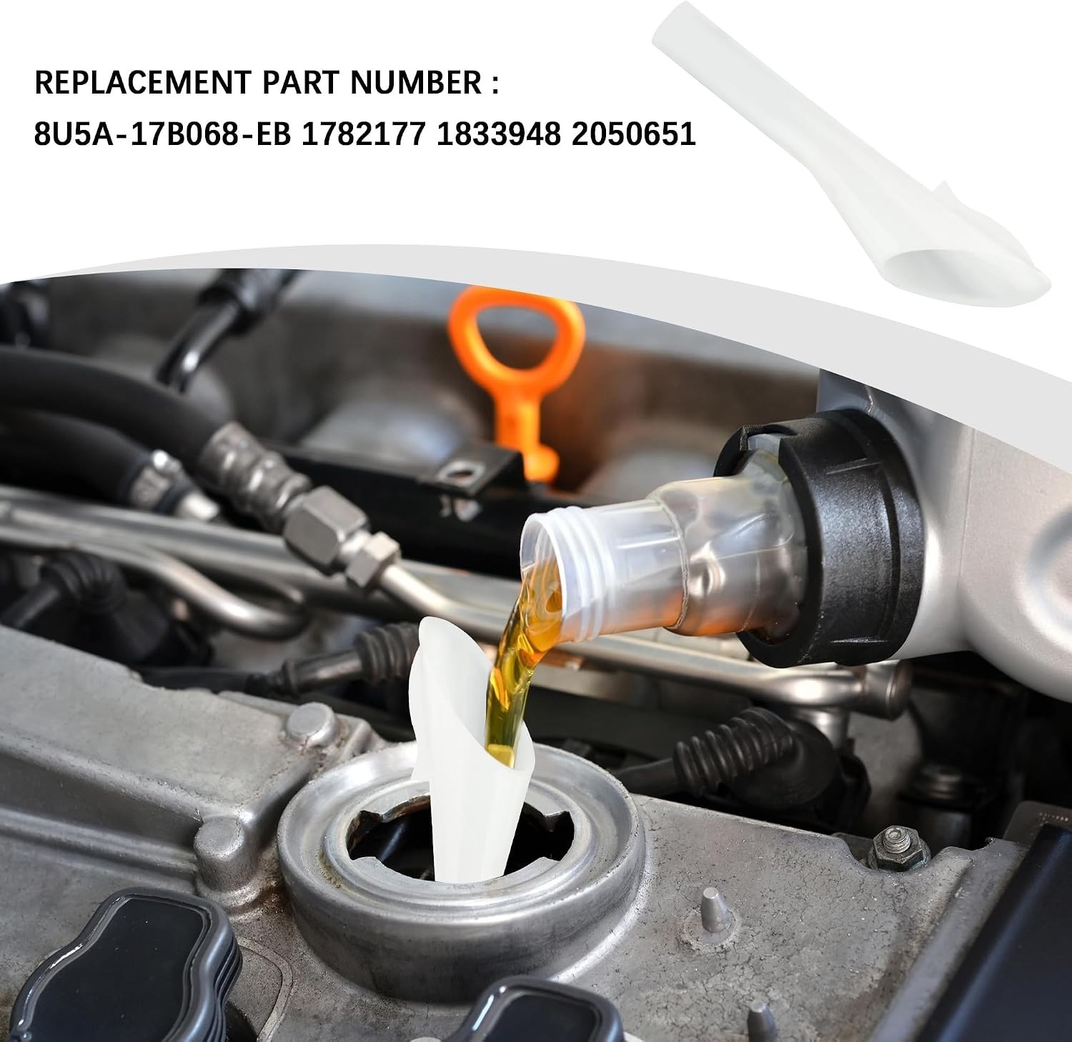 Automotive Fluid Funnel Set – 2PCS Capless Design for Hassle-Free Oil Changes