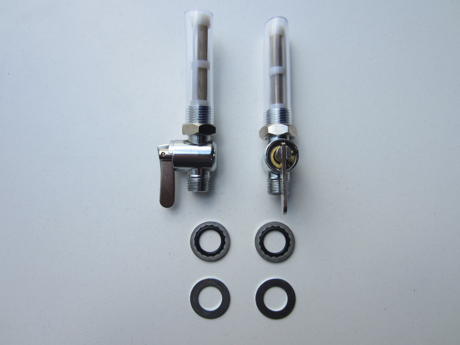 FUEL PETROL GAS TANK TAP VALVE PETCOCK SET TRIUMPH BSA T100 T120 TR6 TR7 650 750