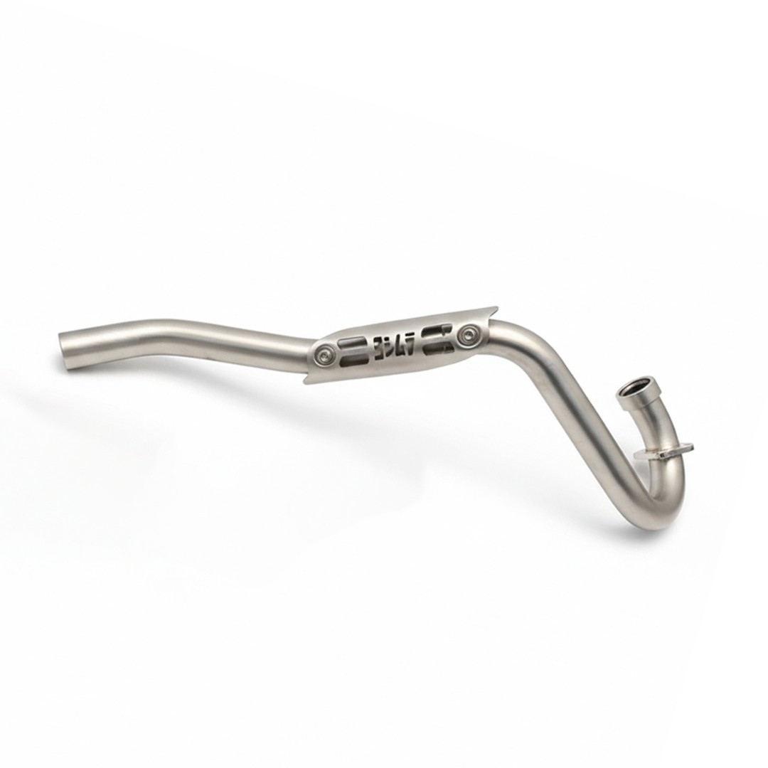 FULL SYSTEM MUFFLER EXHAUST PIPE SILVER WITH CARBON FOR HONDA CRF 110 2019-2025