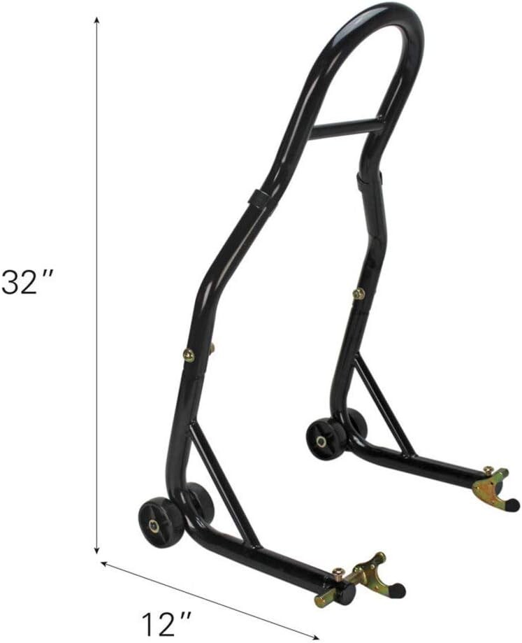 Sport Bike Front & Rear Spool-Style Lift Stand with Triple Tree Attachment