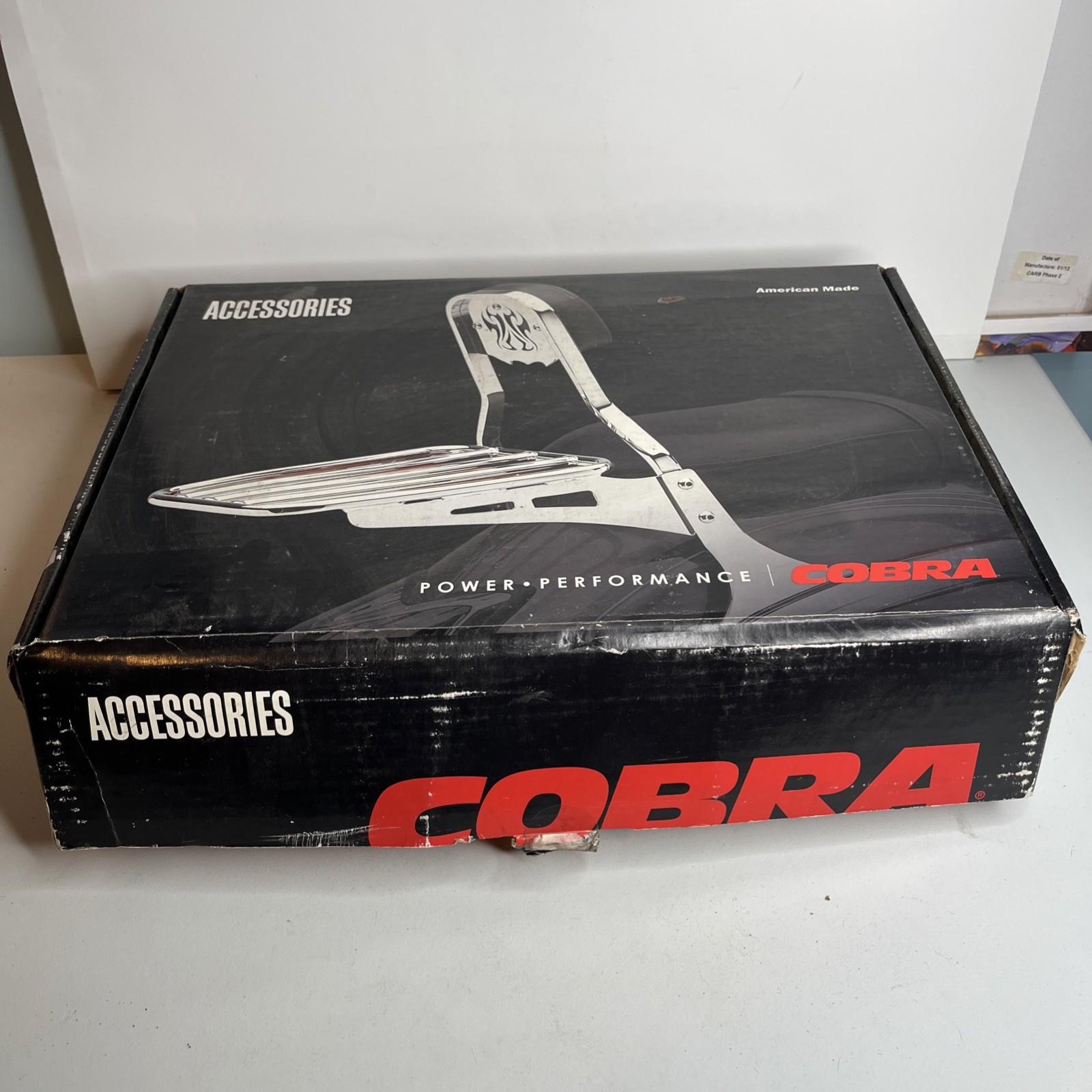 Cobra 02-8616 Short Sissy Bar Round Spirit Chrome