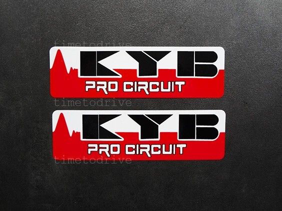 2x KYB Pro Circuit decals sticker 90’s style Suspension AHRMA YZ CR OW Pick Size