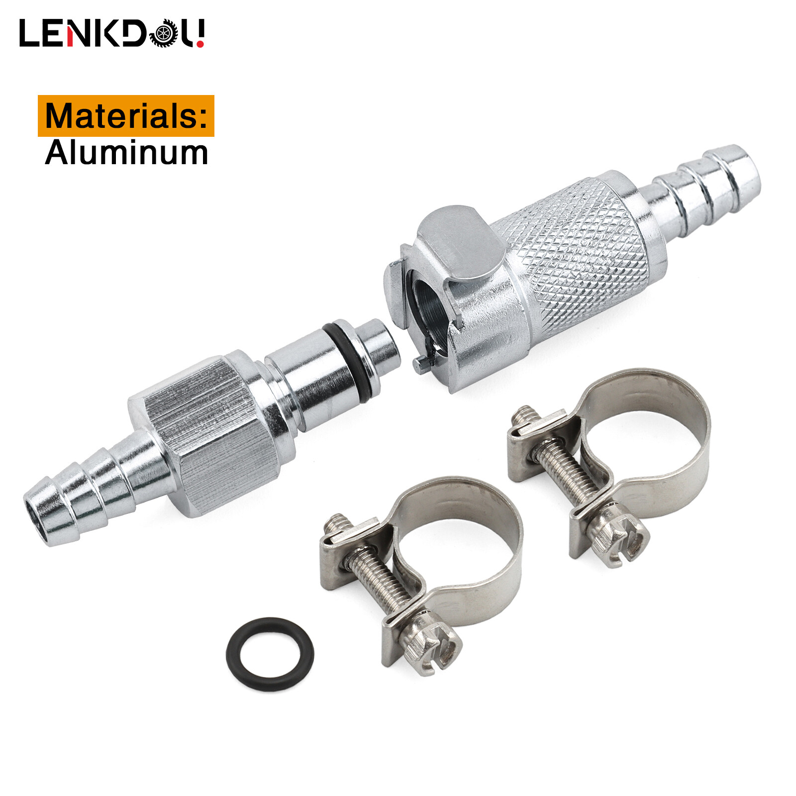 5/16″ Gas Tank Fuel Line Hose Quick Release Disconnect Coupling Kit Male Fitting