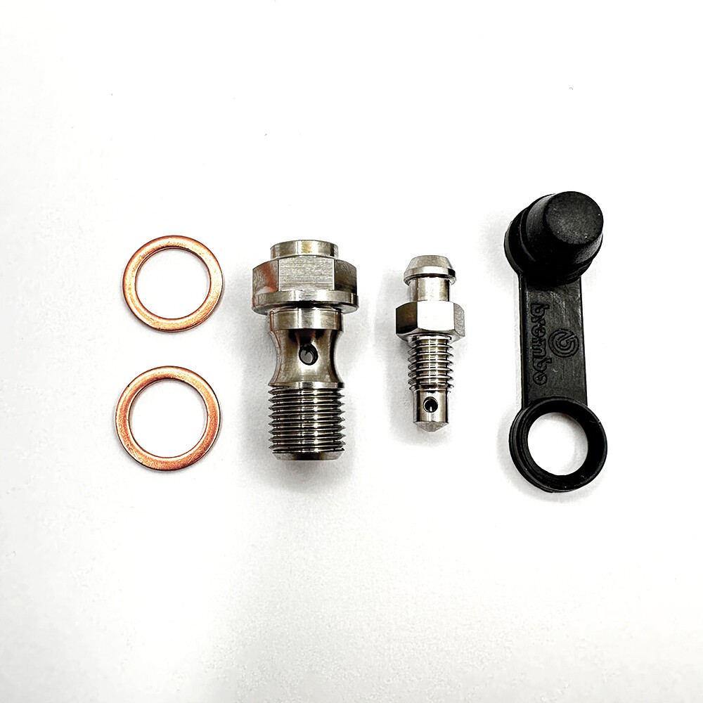 Gr5 Titanium Clutch Master Slave Banjo Bolt Bleed Bleeder For Brembo KTM BMW