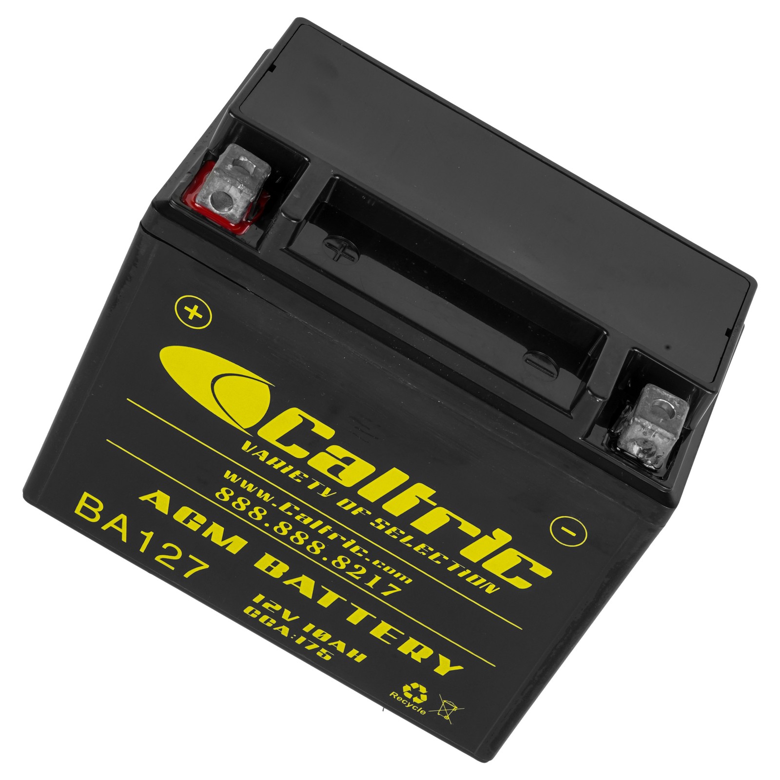 Caltric YT12B-BS AGM Battery for Triumph T2500020 AGM Battery 12V 10Ah