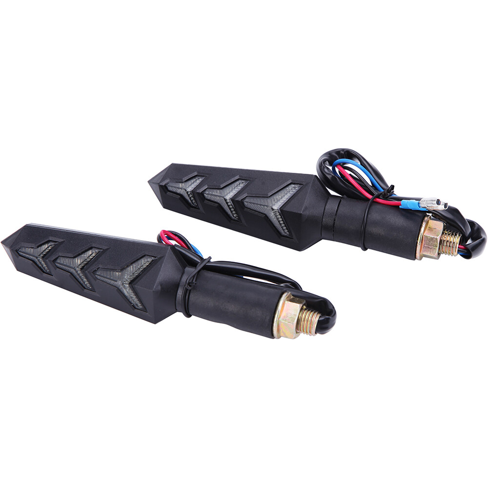 4X Motorcycle LED Turn Signal Amber Arrow Light Flowing For Yamaha YZF R6 R1 R3