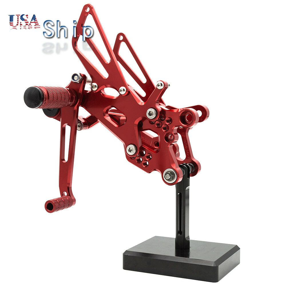 For Yamaha YZF R6 2006-2015 CNC Rearsets Footrests Foot Pegs 2007 2008 2009 2010