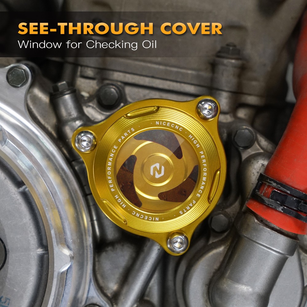 Clear Engine Oil Filter Housing Cover Cap For Suzuki DRZ400S DRZ400SM 2005-2024
