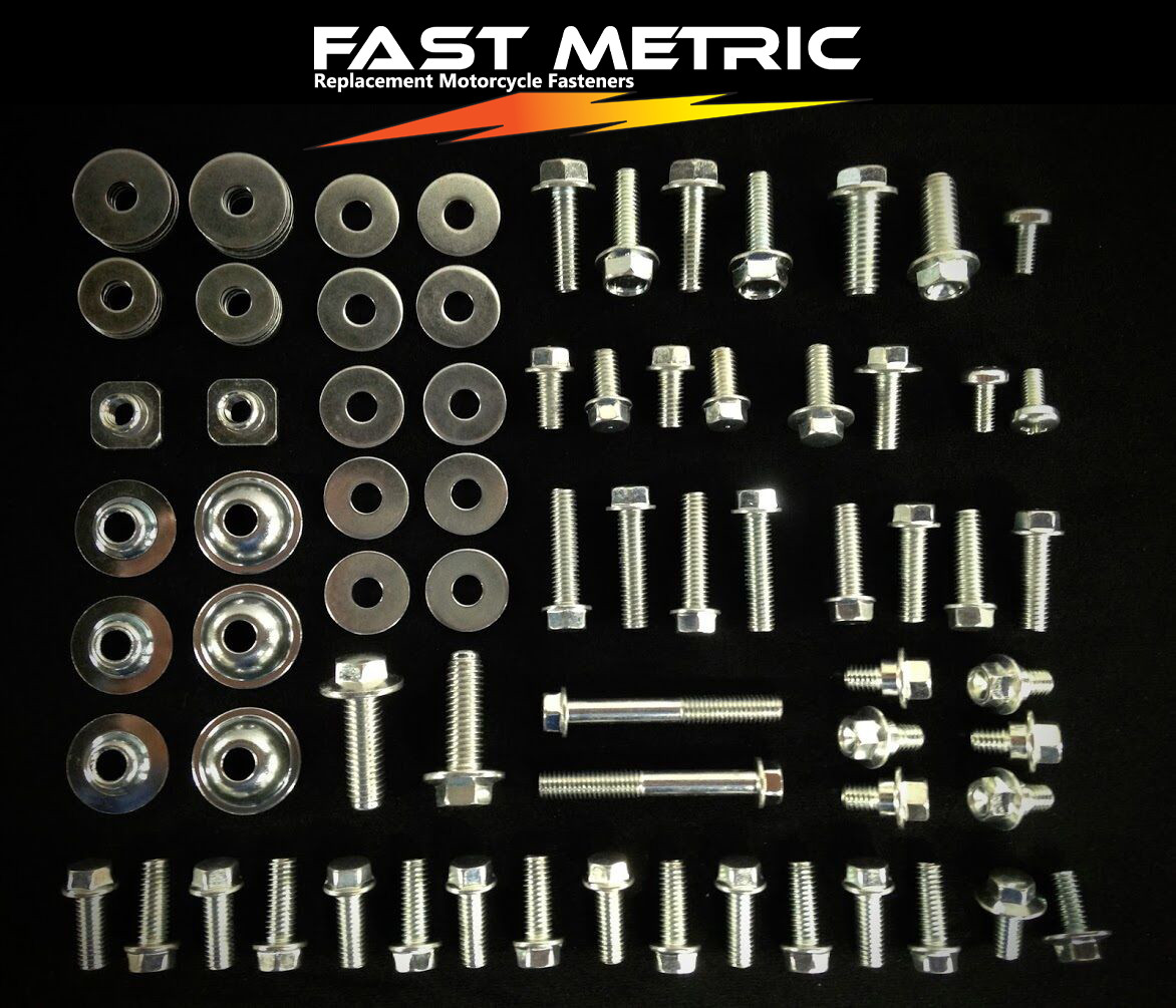 87pc BODY BOLT KIT SUZUKI RM RMX PLASTICS FENDERS 60 65 80 85 100 125 250 SEAT