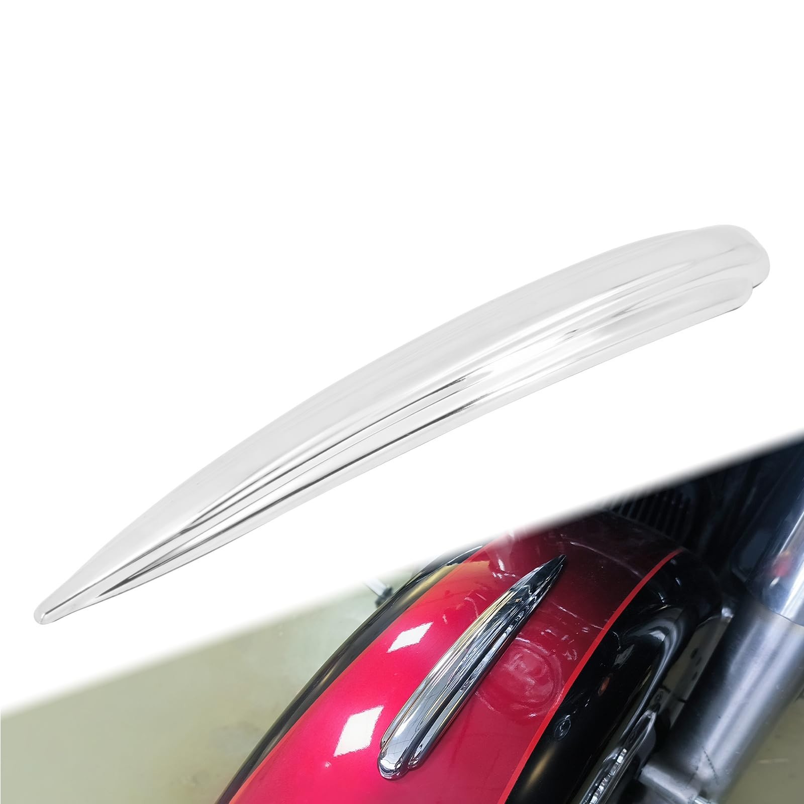 Chrome Front Fender Trim Accent for Harley Touring Road King Electra Glide Trike