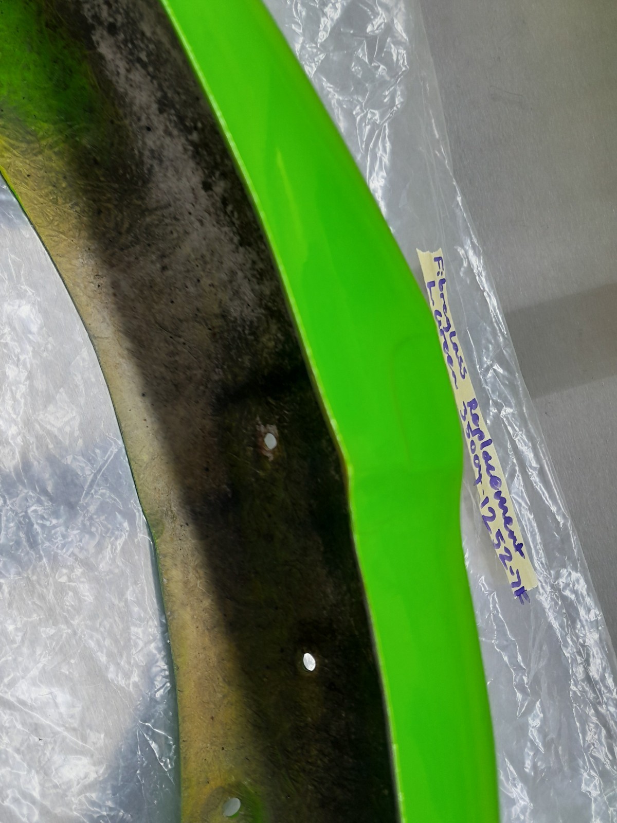 Kawasaki KR-1S KR1 Fender L.GREEN 35004-1252-7F replacement made in Fibreglass