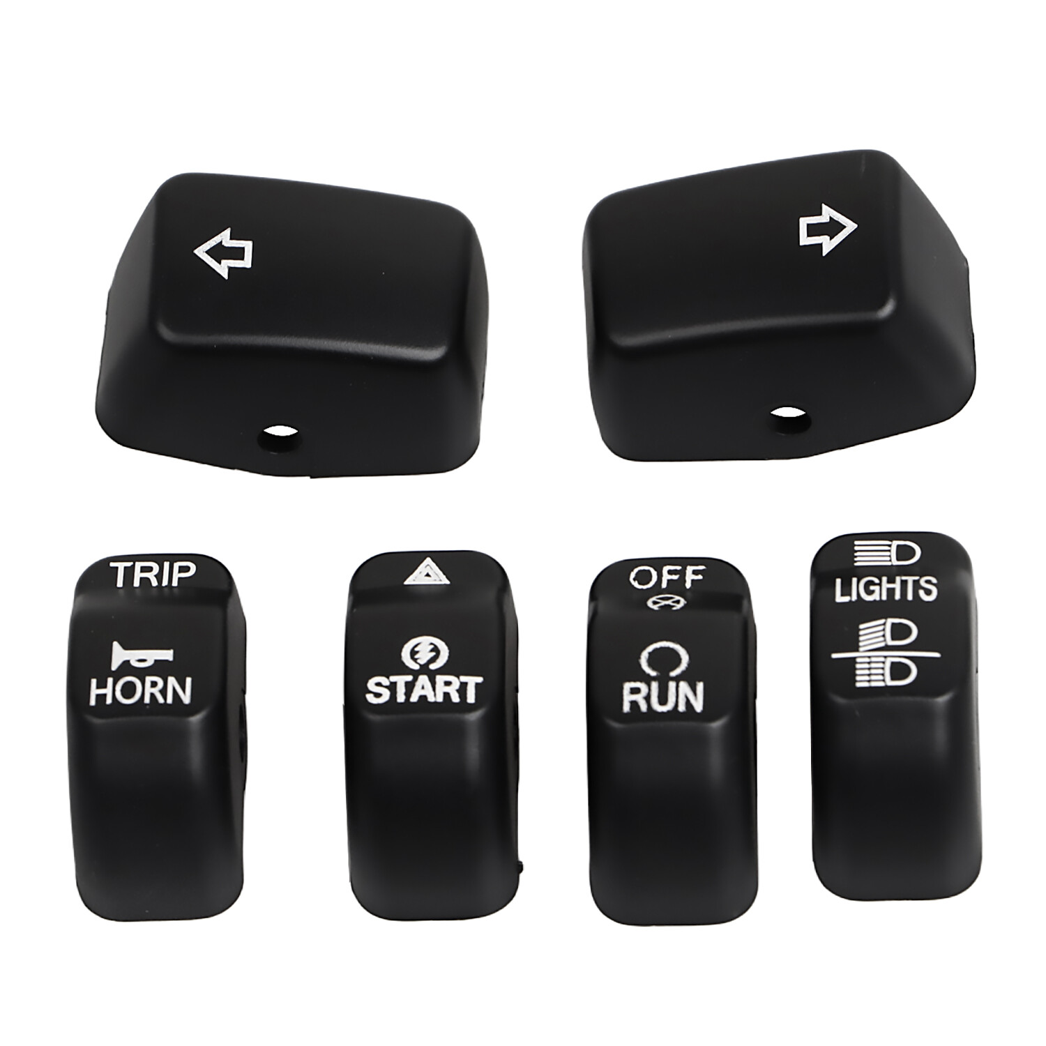 ABS Hand Control Switch Housing Button Cap For Harley Dyna Sportster 883 Softail