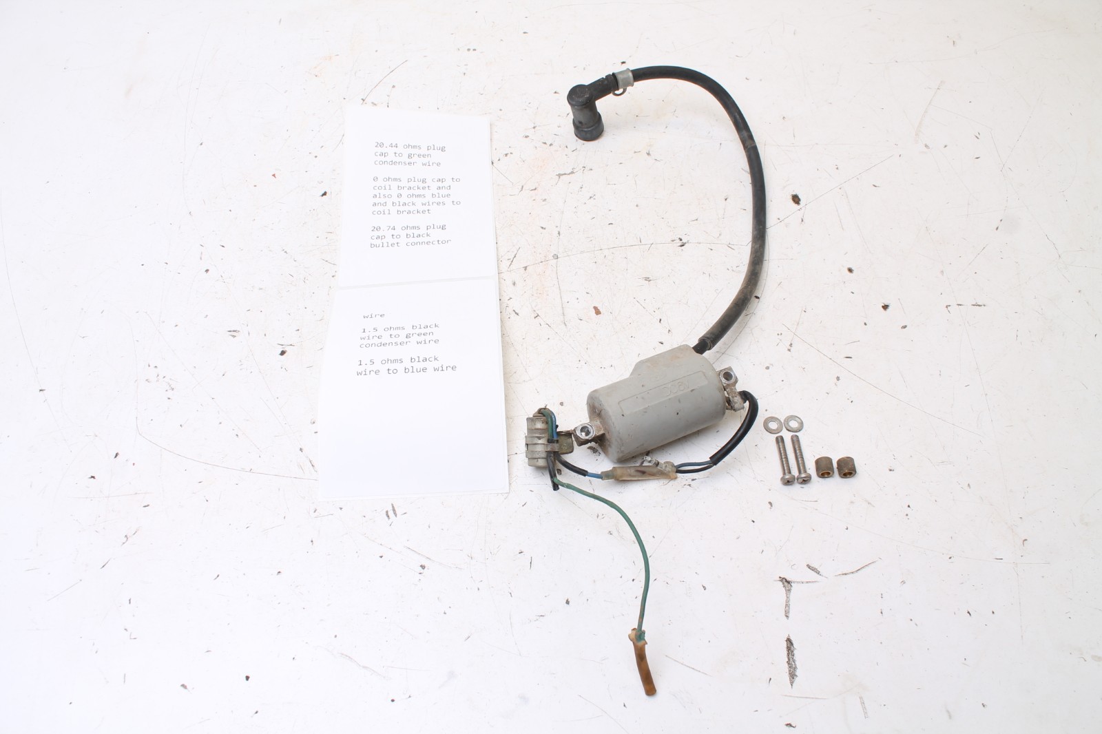 1971 Honda SL100 K1 Motosport Ignition Coil Spark 6 volt OEM 30400-107-007