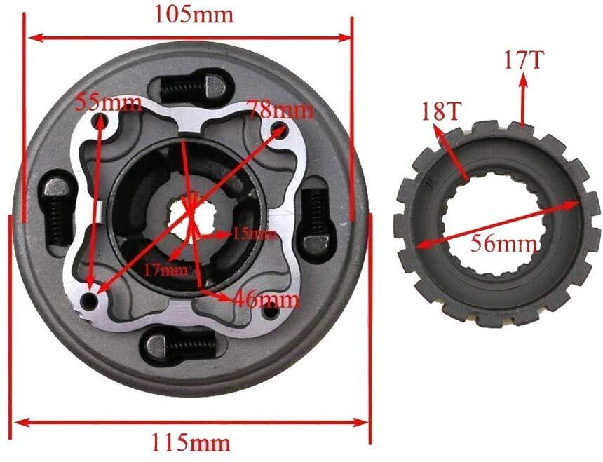 Manual Clutch for 110cc 125cc 4 Stroke ATV Dirt Bike Apollo SSR Lifan Coolster