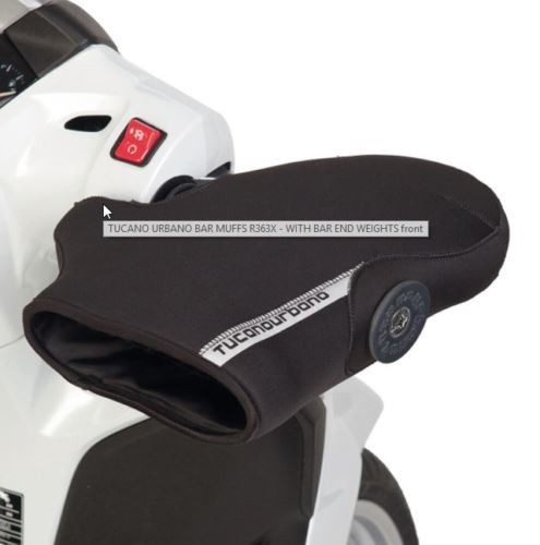 Tucano Urbano Black Hand Muffs Fits Piaggio Beverly 400 ABS-ASR (2021 – 2025)