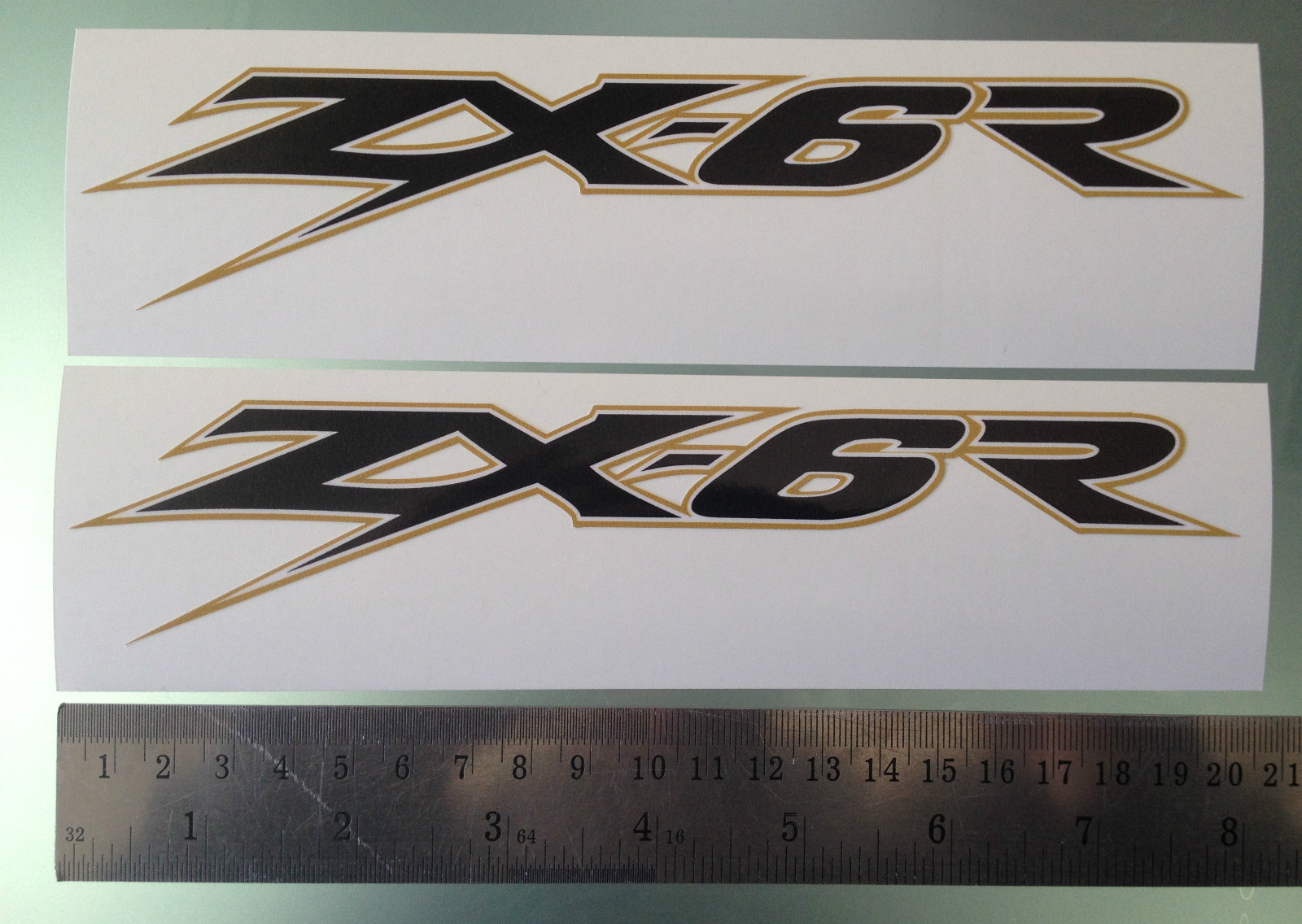 ZX-6R / ZX6R Fairing Decals / Stickers (PAIR) (ANY COLOUR)