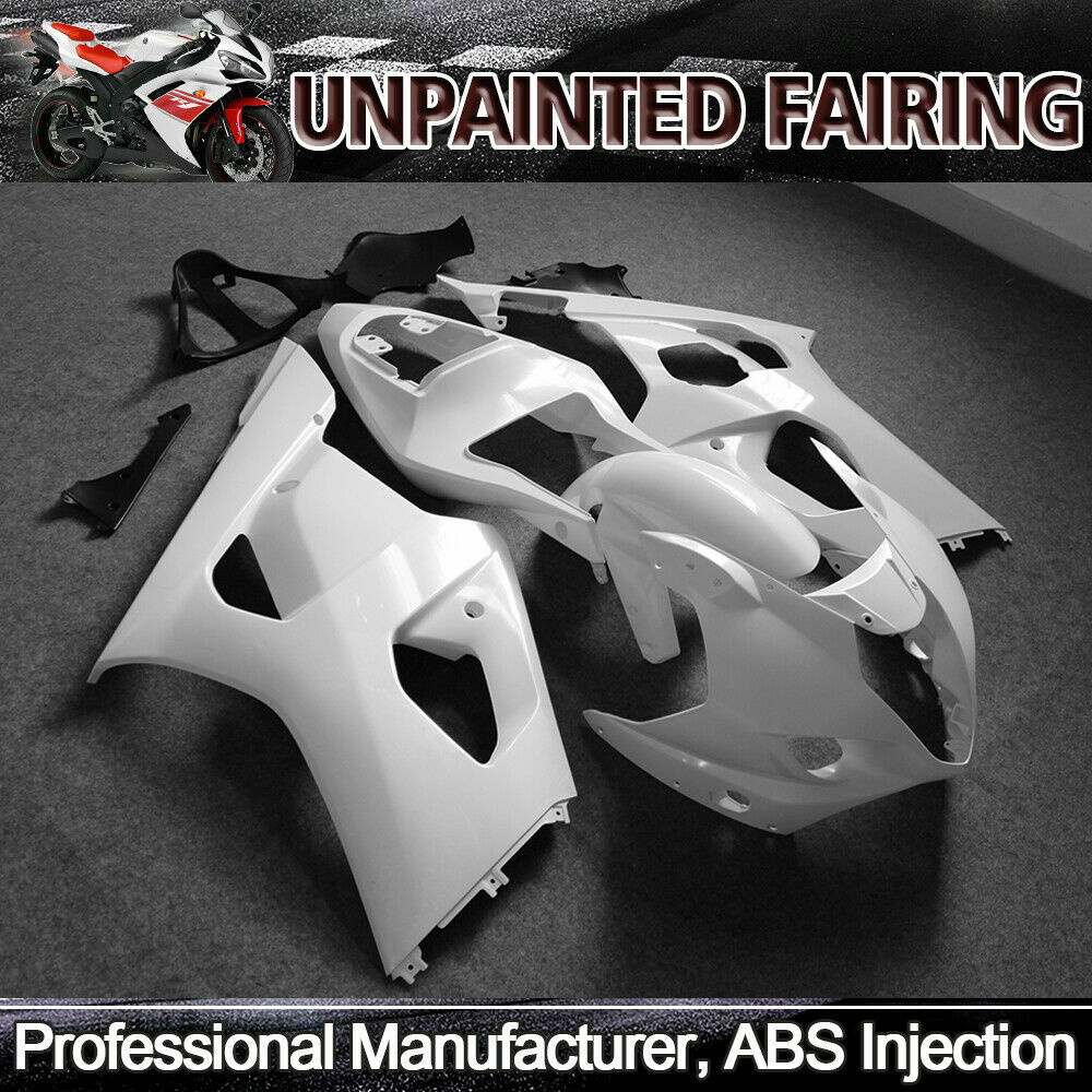 Unpainted White Fairing Kit For Suzuki GSXR1000 2003 2004 K3 Injection Body Work