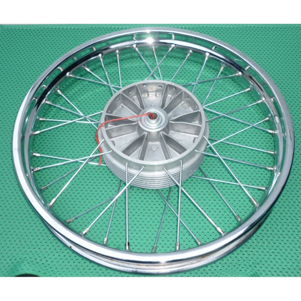 NEW CHROME WHEEL 18″-2,15 – JAWA 350 (634,632,638,639,640) + ČZ 125,175,250,350