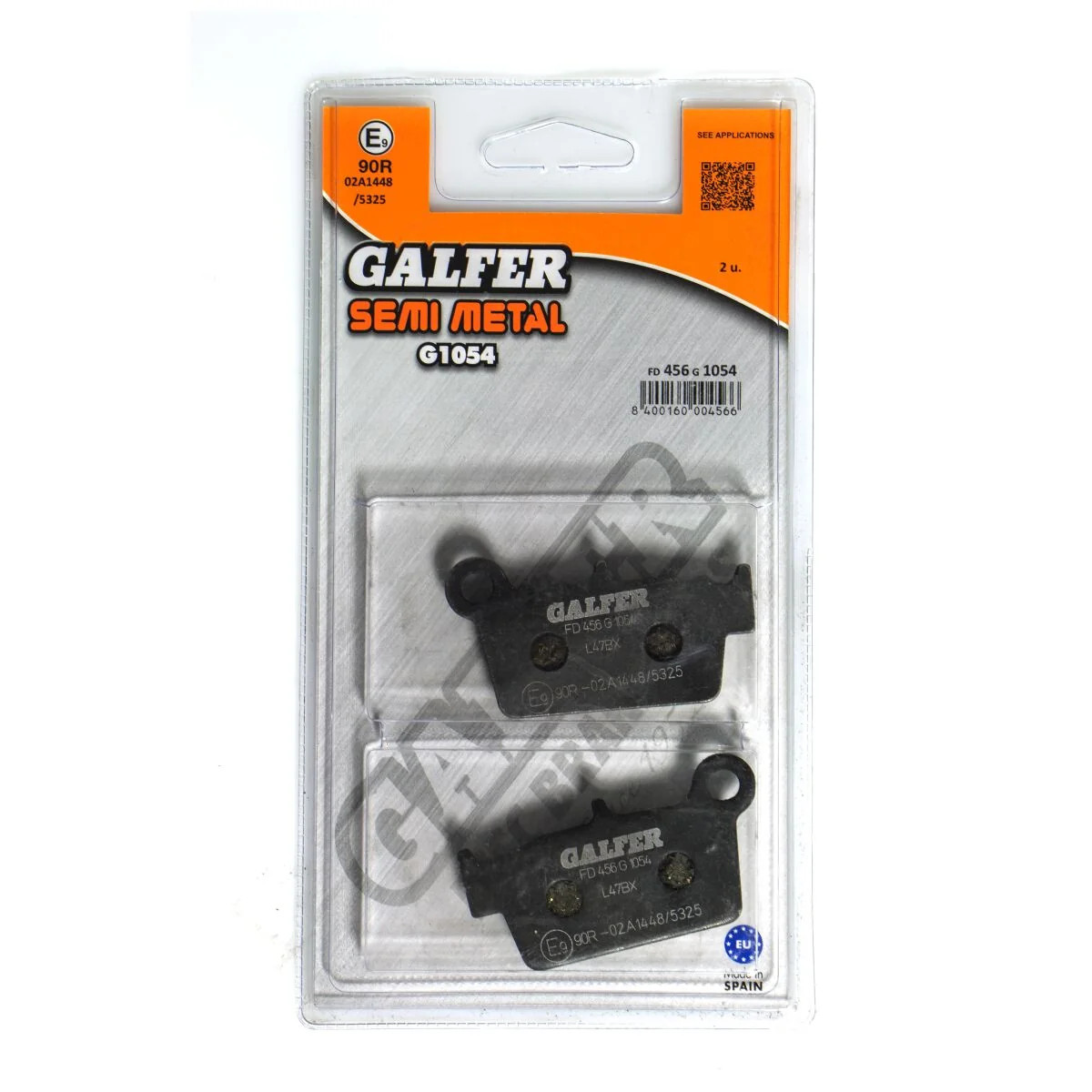 GALFER BRAKE PAD SEMI METALLIC BETA, RIEJU FD456G1054