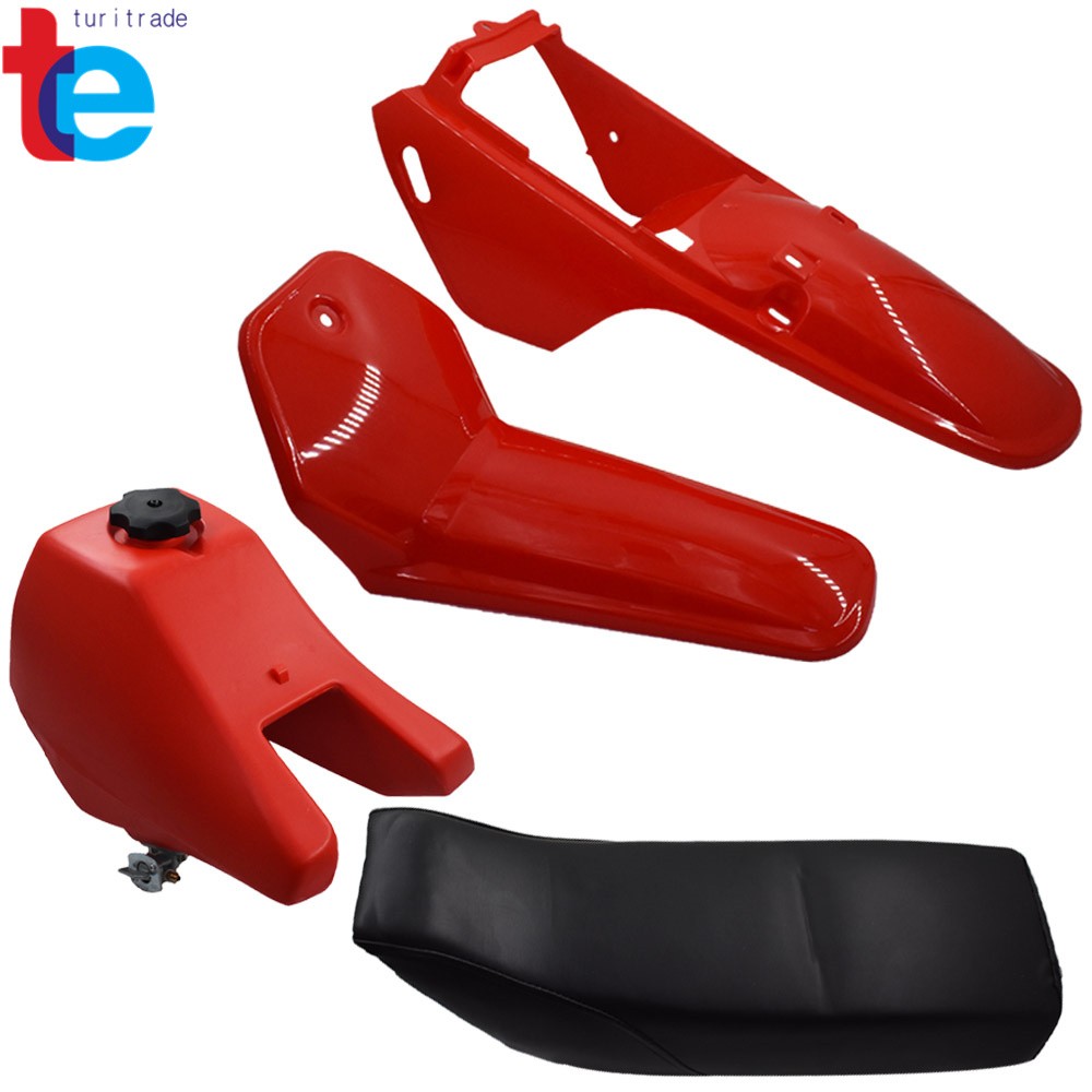 Fuel Gas Tank Seat Plastic Fender Fairing Kit RED For Yamaha PW80 PW 80 Peewee