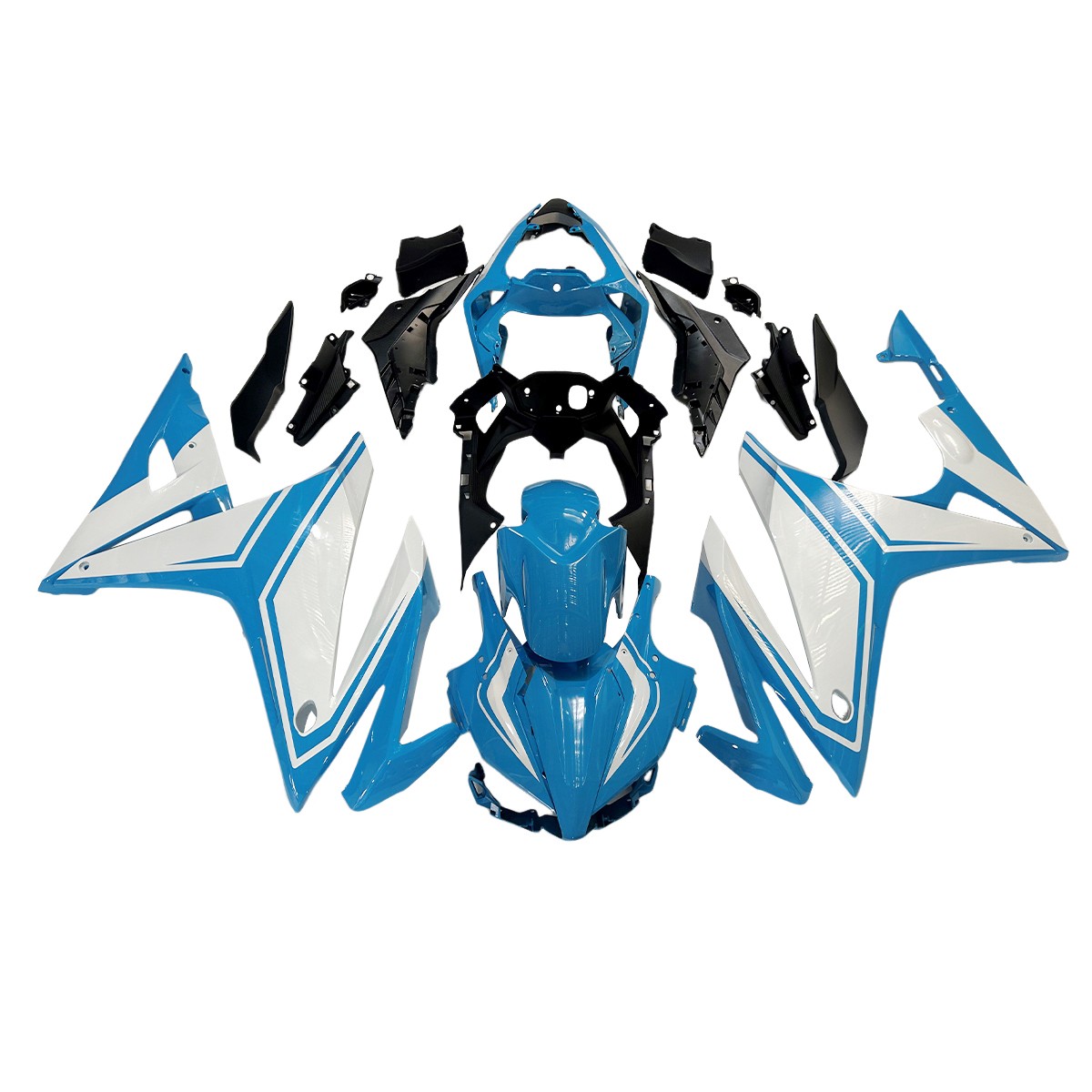 Blue White Fairing Kit For 2016 2017 2018 Honda CBR500R ABS Injection Bodywork