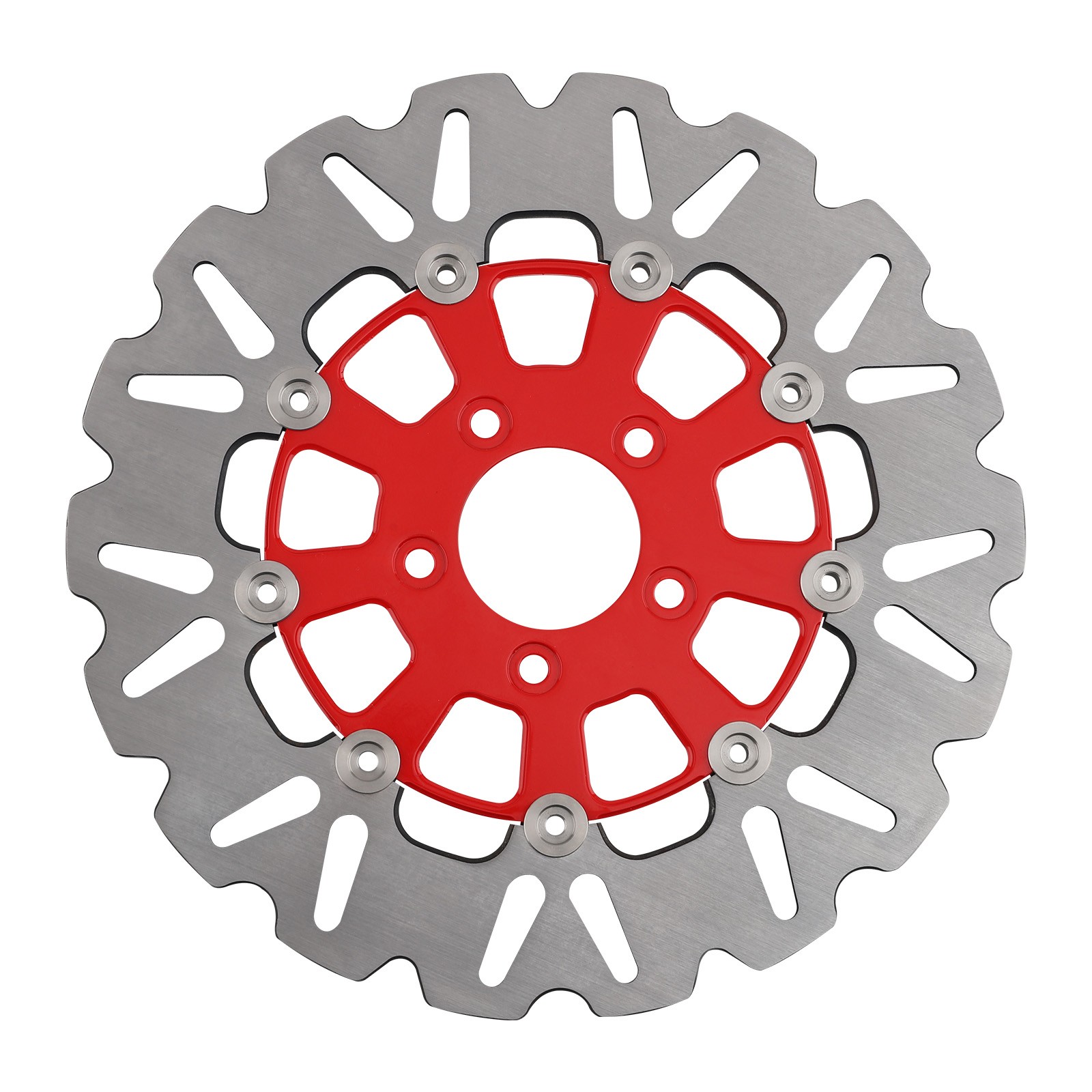 11.8in Front Floating Brake Rotors for Harley-Davidson Touring Softail Dyna Red
