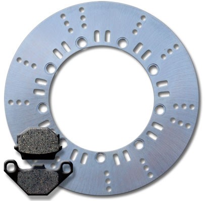 Kawasaki Front Brake Disc Rotor + Pads KLR KL 250 (1985-2005) NEW