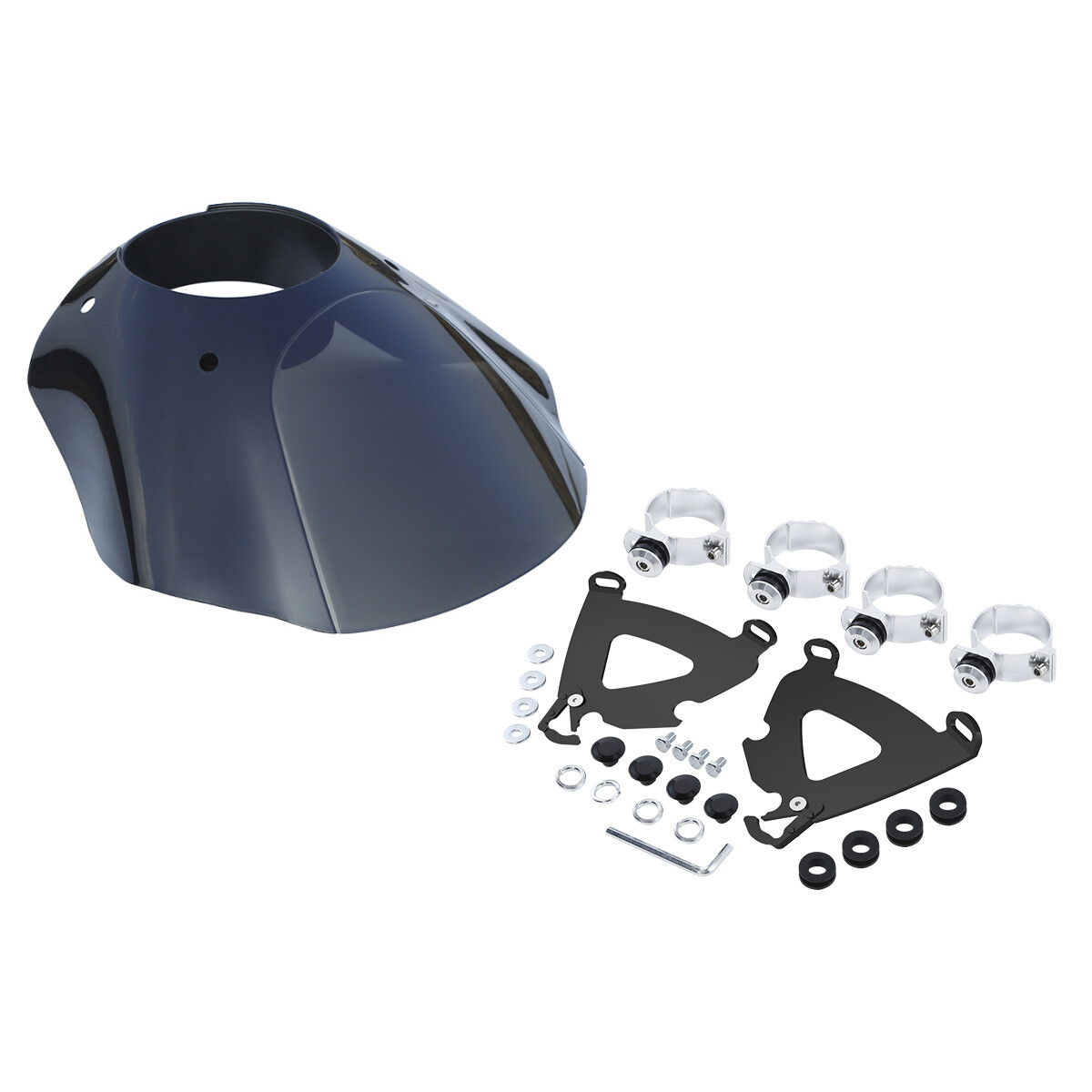 Headlight Fairing 49mm Trigger Mount Fit For Harley Dyna Low Rider Super Glide