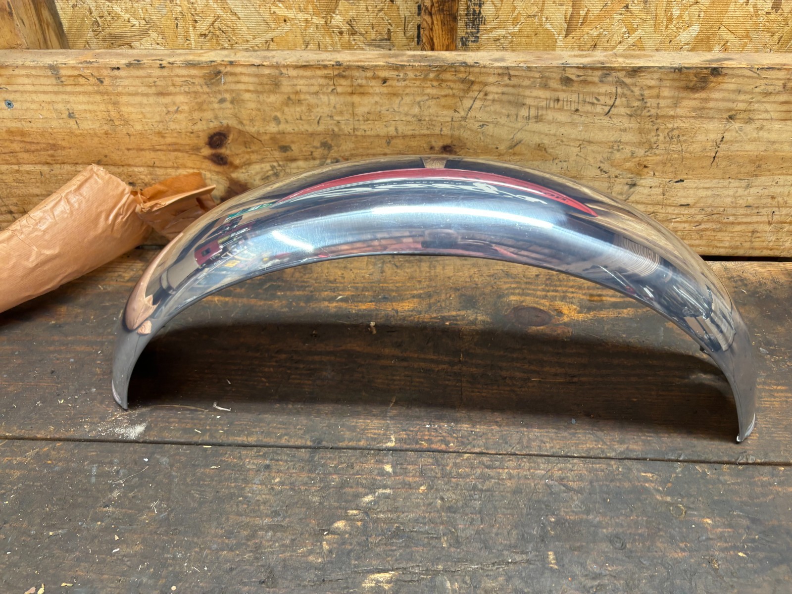 NOS Wassell Aluminum Fender Alloy Vintage 4″ BSA Triumph Harley Flat Track
