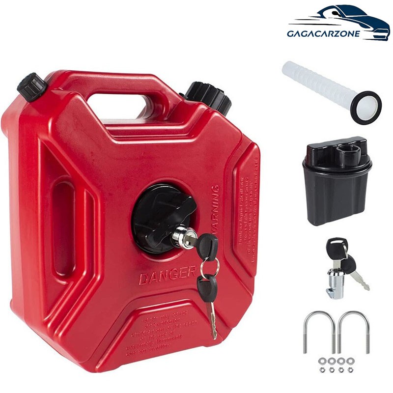 5L Gas Fuel Tank Gas Can Oil Storage Can For ATV UTV Gokart Motorcycle Car SUV
