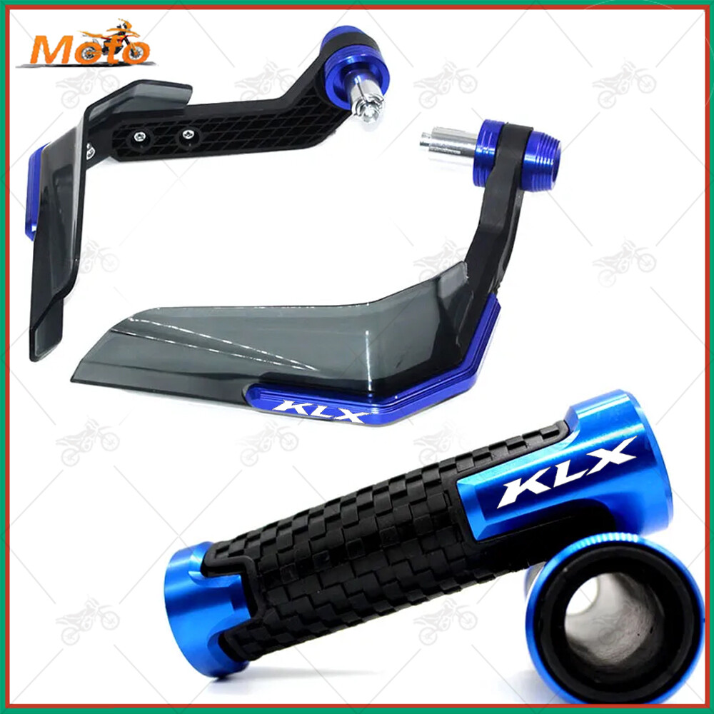 For KAWASAKI KLX CNC Handlebar Grips End Handguard Shield Hand Guard Protector