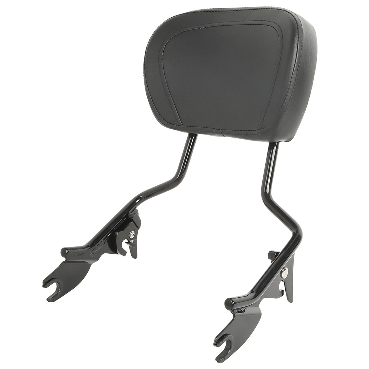Black Detachable Backrest Sissy Bar Fit For Harley Touring Road King Glide 09-24
