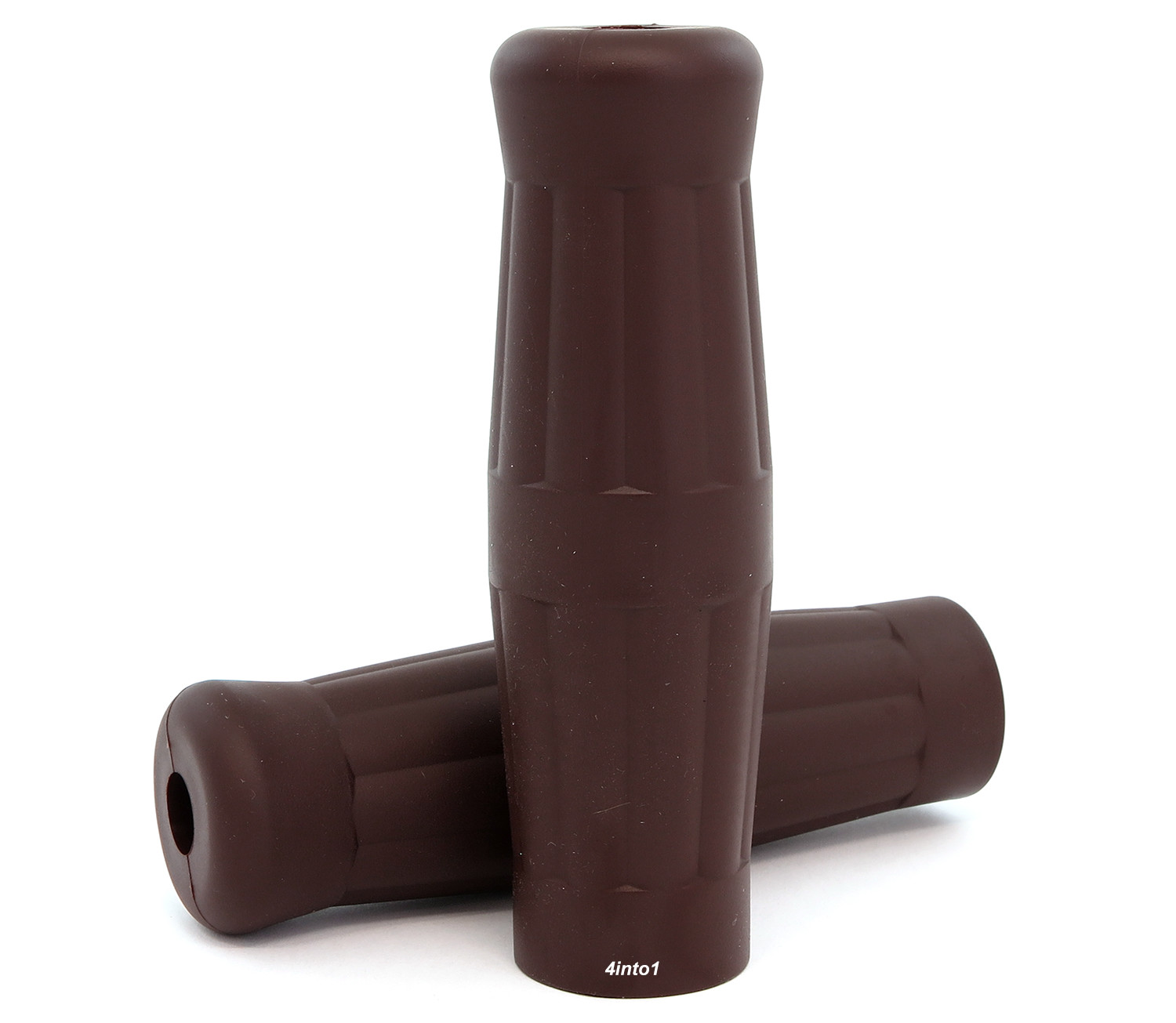 Coke Bottle Grips – Cafe Dark Brown – 7/8″ – Vintage Motorcycle Cafe Chopper
