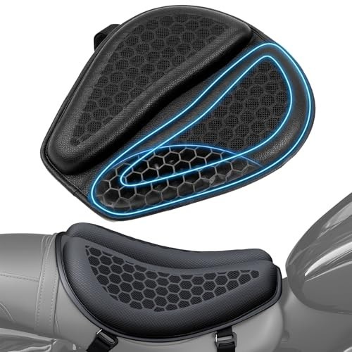 3D Honeycomb Motorcycle Gel Seat Cushion – Petal Shape, Cool & Comfortable Ride