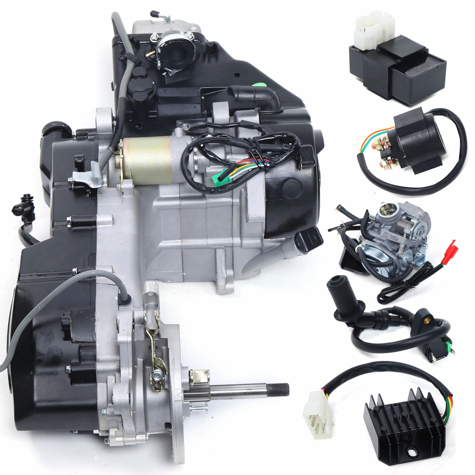 150cc GY6 Long Case Engine 4-Stroke Auto Transmission Electric Kick Start