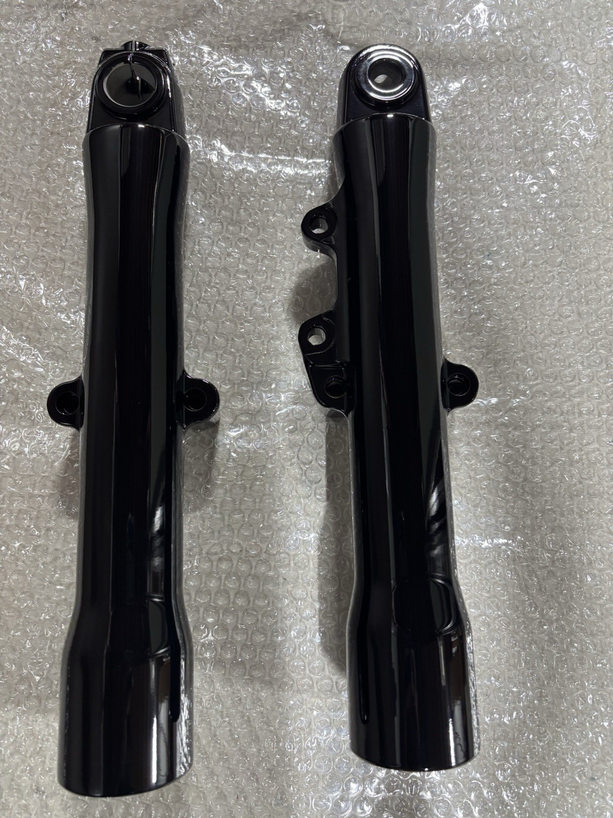 HARLEY FORK LEGS Dyna FAT STREET BOB LOW RIDER FXDL FXDB GLOSS BLACK POWDER COAT