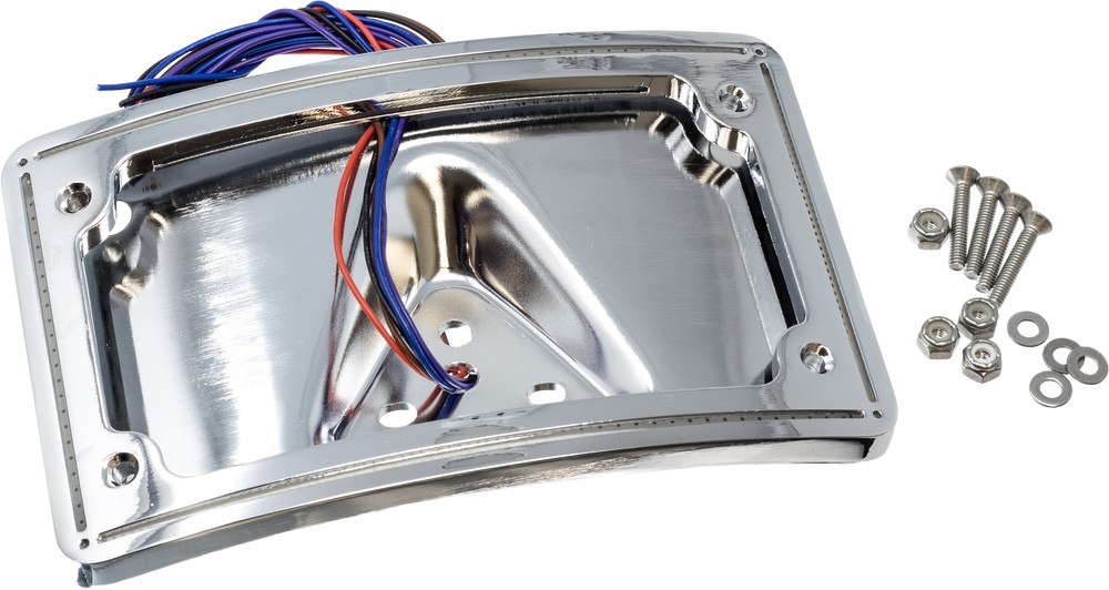 Letric Lighting Co. LLC-CPPL-C Perfect Plate-Light Curved LP Frame – Chrome