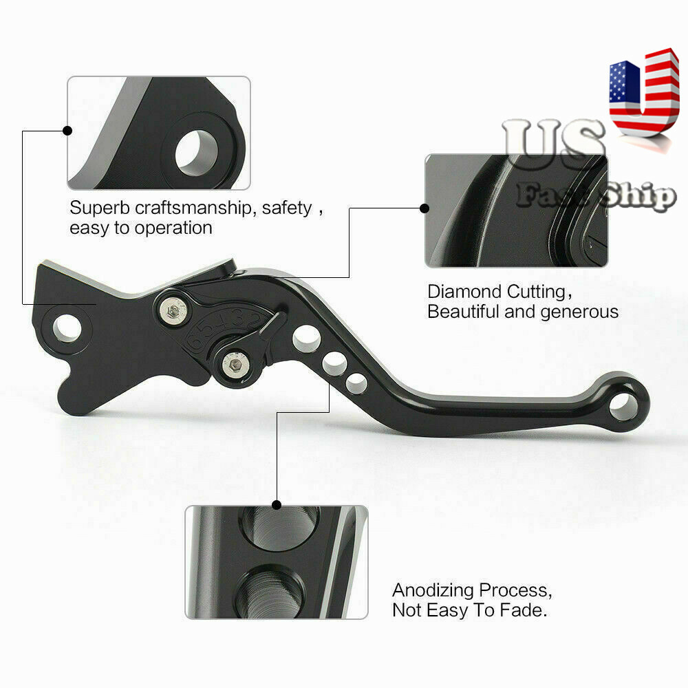CNC Short Adjustable Brake Clutch Levers For Enfield C5 and B5, 2017 on Euro 4