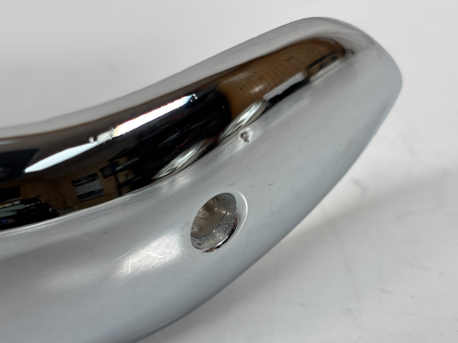 Cushman 50 Series, 52 Pacemaker, 54 Road King Chrome Front Fender Tip 4.00×8″