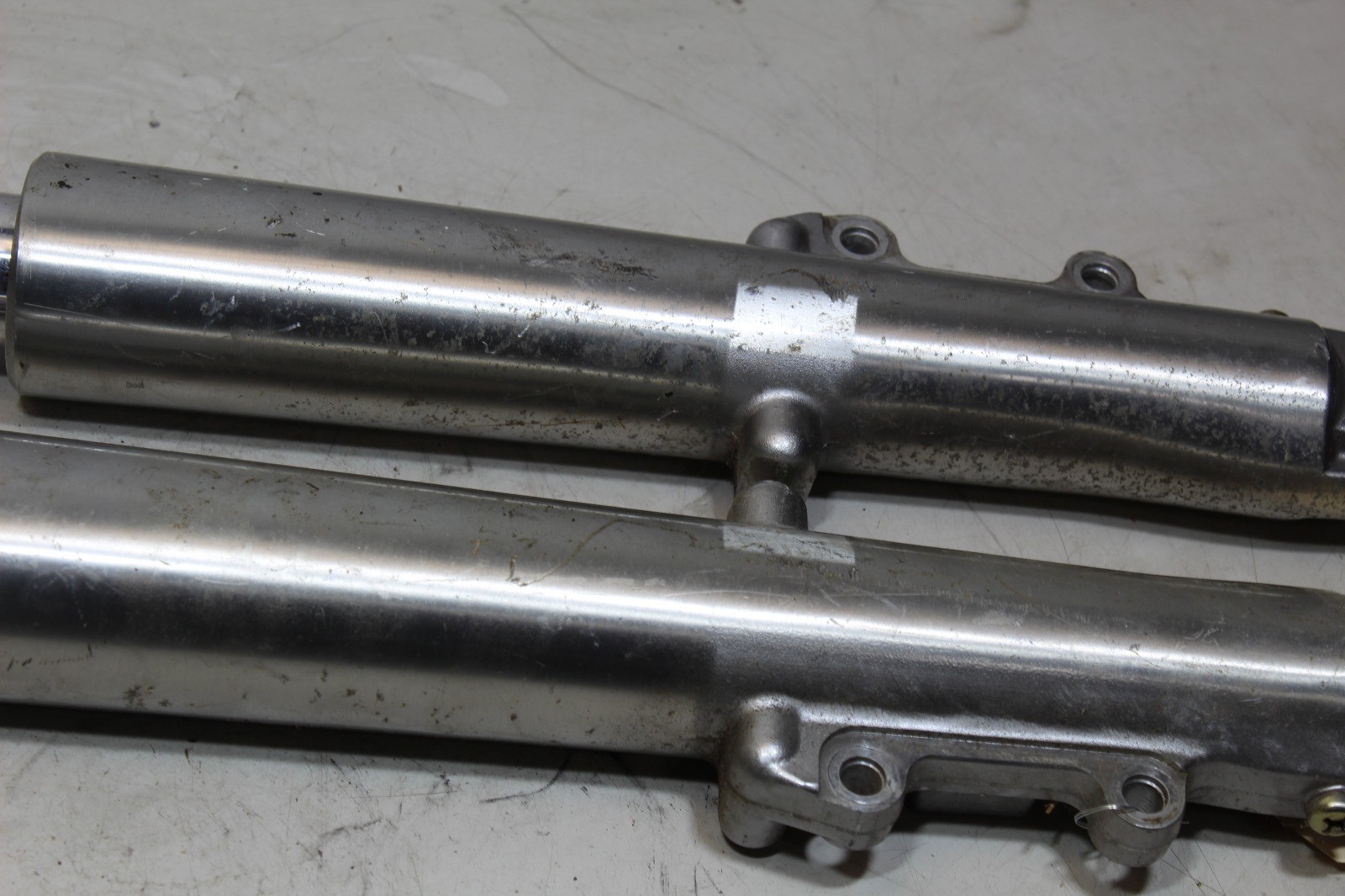 00-06 Harley Touring OEM Front Fork Leg Set Pair Straight No Oil