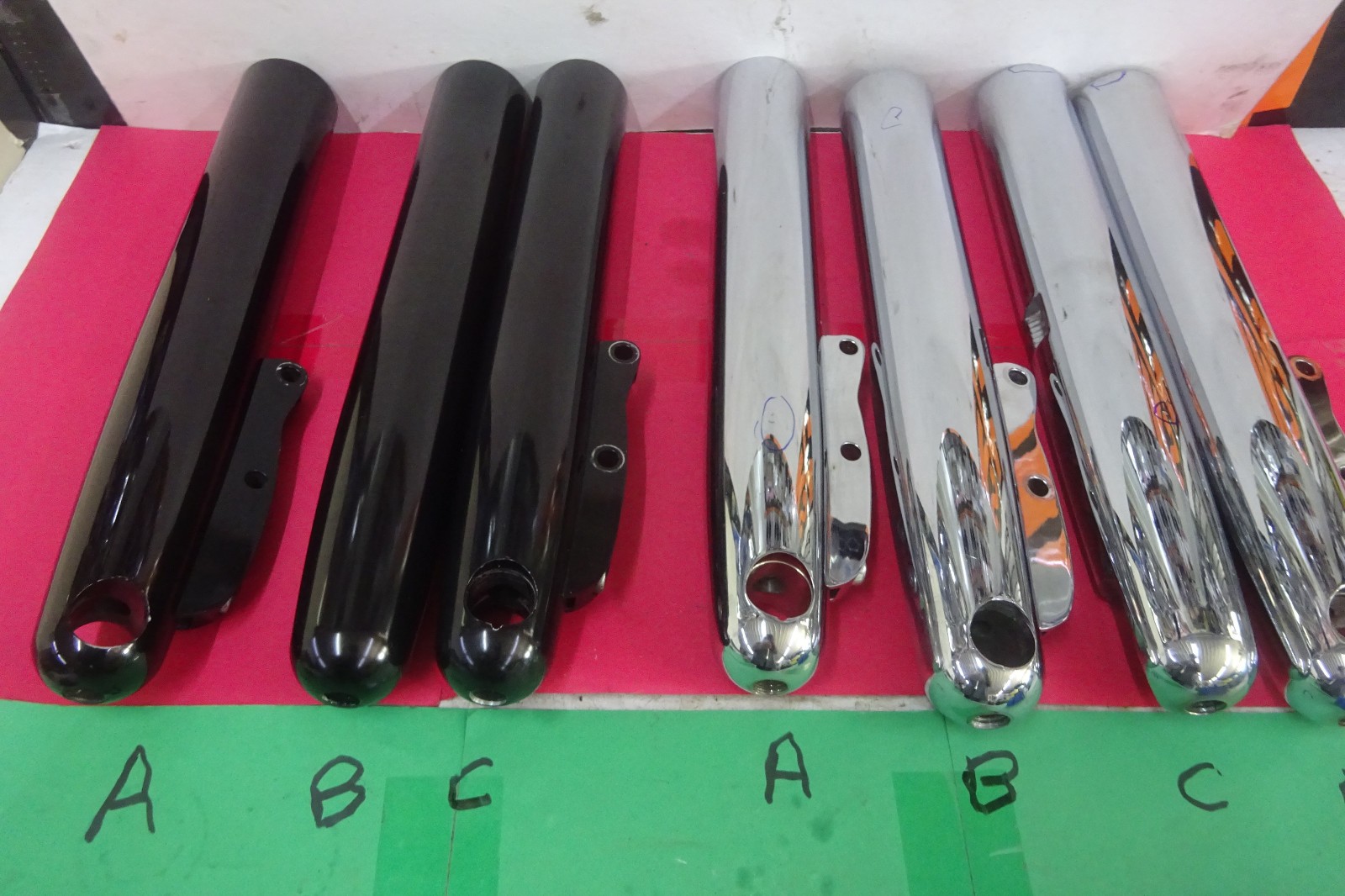 HARLEY BT’S CUSTOM’S CHOICE of NOS or USED AMERICAN/SUSPENSION LOWER FORK LEG